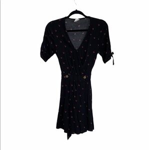 By Together Print Tie Wrap Mini Dress